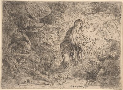 Joseph vekket av engelen av Giovanni Benedetto Castiglione
