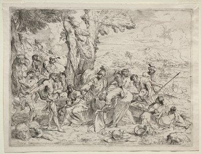 Laban søker etter idoler i Rachels bagasje, ca. 1635. av Giovanni Benedetto Castiglione