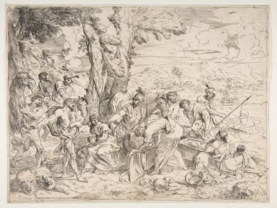 Laban søker etter avguder blant Jacobs eiendeler, ca. 1635-40. av Giovanni Benedetto Castiglione