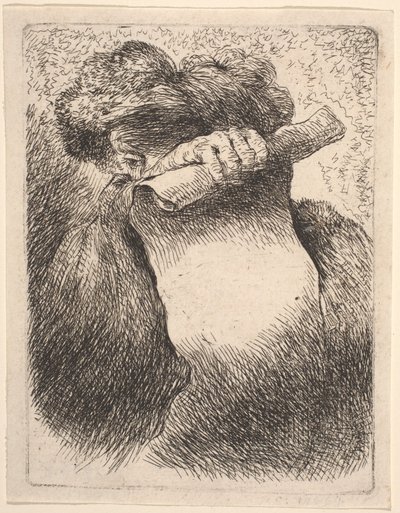 Mann med en rulle av Giovanni Benedetto Castiglione