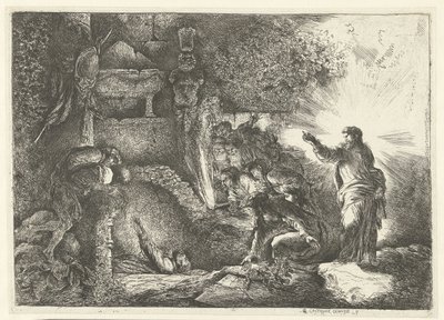 Oppdragelse av Lasarus av Giovanni Benedetto Castiglione