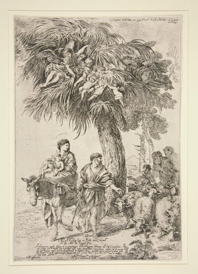Flykten til Egypt av Giovanni Benedetto Castiglione
