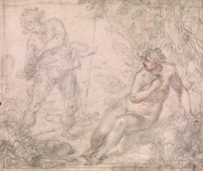 Ruggiero frigjør Angelica av Giovanni Biliverti