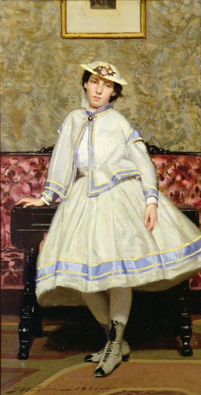Alaide kledd i hvitt av Giovanni Boldini