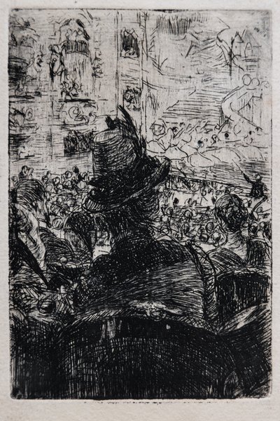 På Operaen i Paris, ca. 1880 (stripet på papir) av Giovanni Boldini