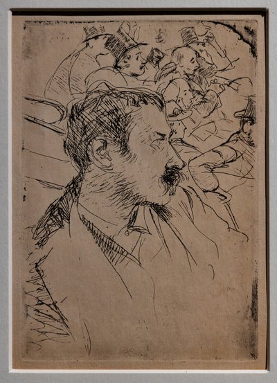 På Operaen i Paris, ca. 1880 (stripet på papir) av Giovanni Boldini