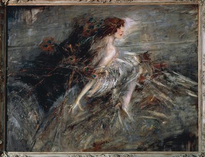Italia, Roma, Portrett av Marchesa Luisa Casati av Giovanni Boldini