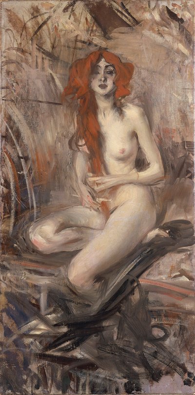 Italia, Young Nude (maleri) av Giovanni Boldini