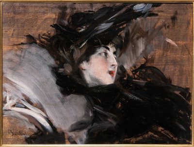 Dame med panser av Giovanni Boldini