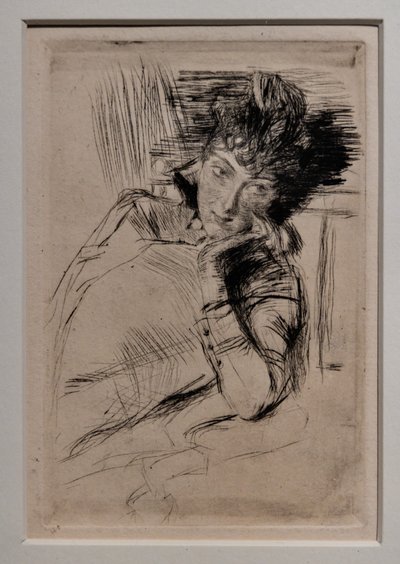 Ettertenksom kvinne av Giovanni Boldini
