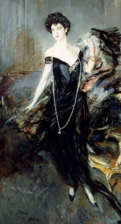 Portrett av Donna Franca Florio, 1924 av Giovanni Boldini