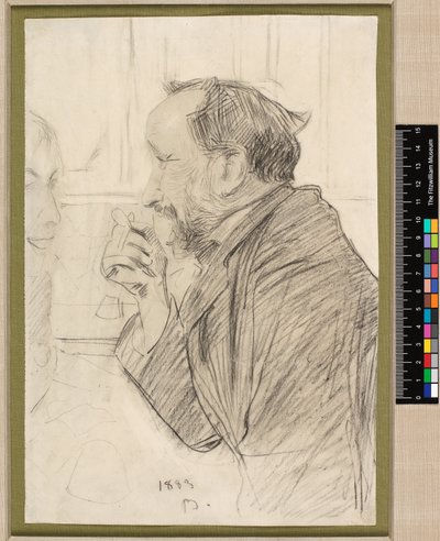 Portrett av Edgar Degas ved et kafébord av Giovanni Boldini
