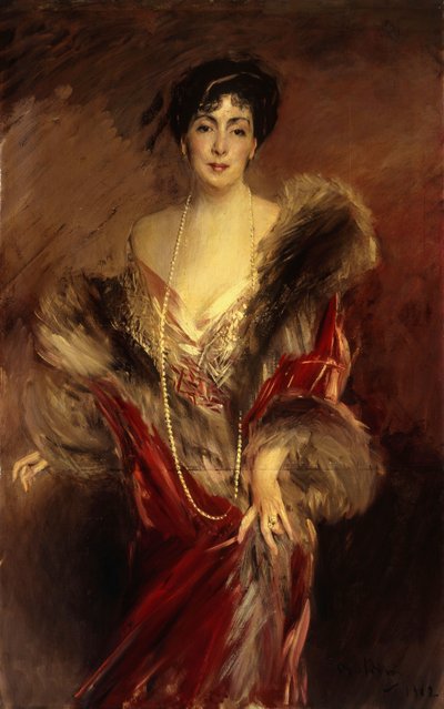Portrett av Josefina A. de Errazuriz, 1912 av Giovanni Boldini