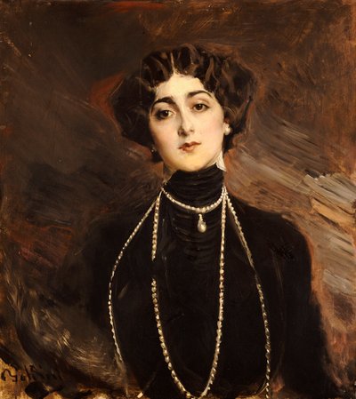 Portrett av Lina Cavalieri, ca. 1901 av Giovanni Boldini