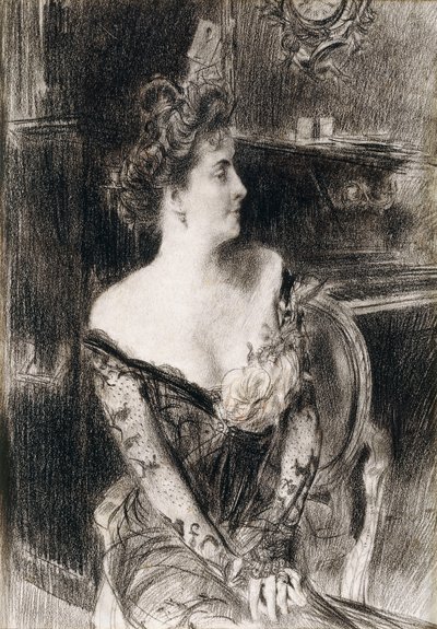 Portrett av Madame X, ca. 1901-1902 av Giovanni Boldini