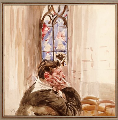 Portrett av en mann i en kirke, 1900 av Giovanni Boldini