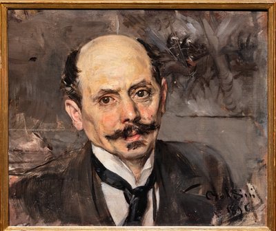 Portrett av maleren JB Edouard Detaljer, detalj av Giovanni Boldini