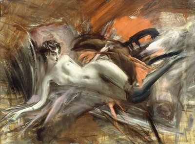 Liggende naken, av Giovanni Boldini