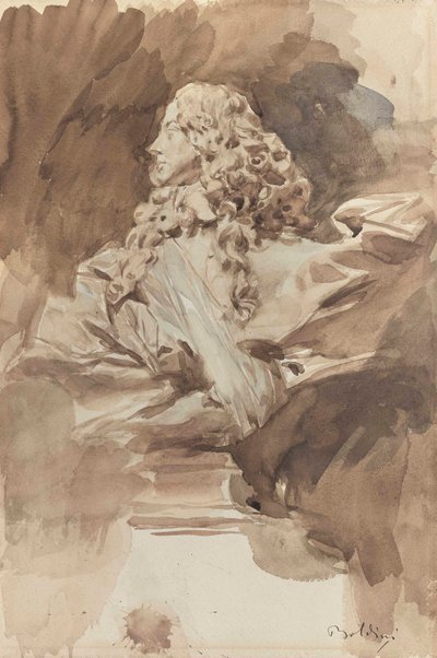 Studie av en byste av Francesco I d