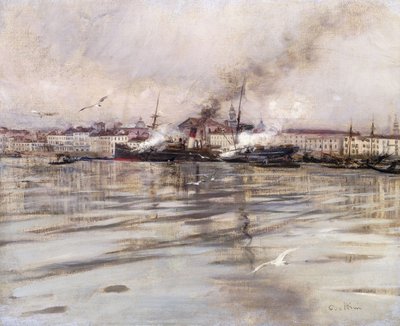 Utsikt over Venezia; Utsikt over Venezia, ca. 1895 av Giovanni Boldini