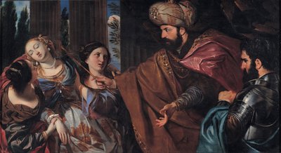 Ester før Ahasverus, mellom 1660 og 1670 av Giovanni Bonatti