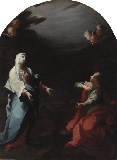 Madonnaen og Johannes Evangelisten av Giovanni Camillo Sagrestani