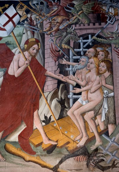 Nedstigning til helvete, ca. 1492 av Giovanni Canavesio