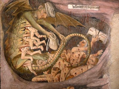Siste dom, ca. 1492 (detalj av 3702475) av Giovanni Canavesio