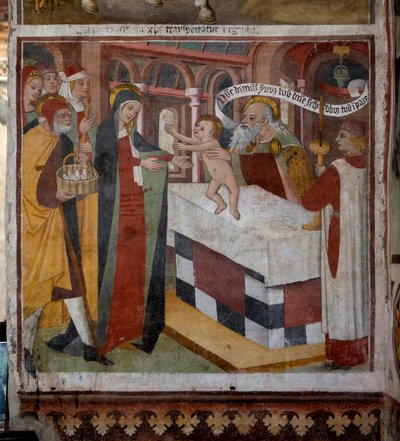 Presentasjon av Jesus i tempelet, 1492 av Giovanni Canavesio