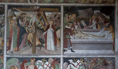 Scener fra Kristi lidenskap, ca. 1492 (fresco) av Giovanni Canavesio