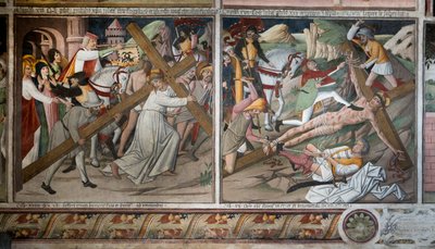 Scener fra Kristi lidenskap, ca. 1942 (fresco) av Giovanni Canavesio