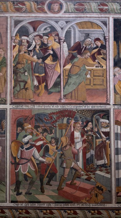 Scener fra Kristi liv, ca. 1492 (fresco) av Giovanni Canavesio