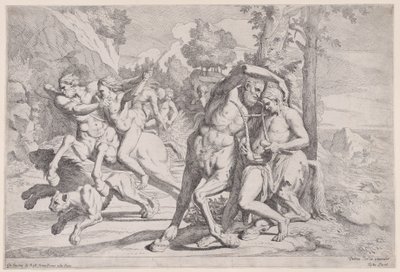 Utdannelsen til Achilles, 1650-55. av Giovanni Cesare Testa