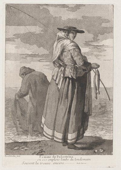 Femme de Palestrina (kvinne fra Pellestrina) av Giovanni David