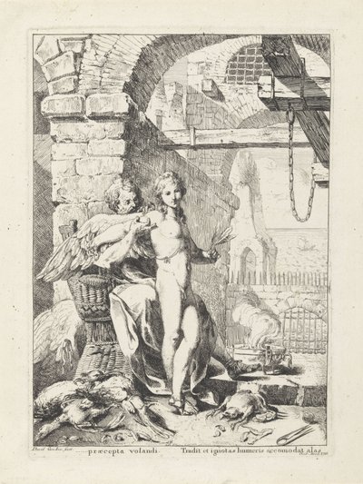 Daedalus gir Ikaros vingene av Giovanni David