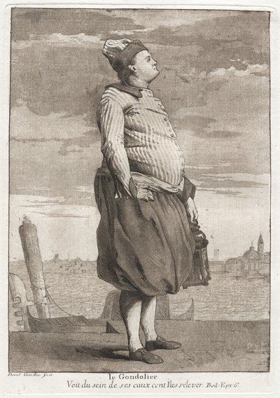 Le Gondolier (Gondolier) av Giovanni David