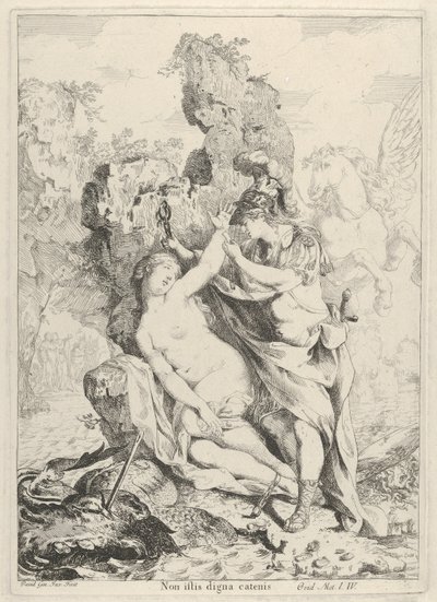 Perseus redder Andromeda, 1775. av Giovanni David
