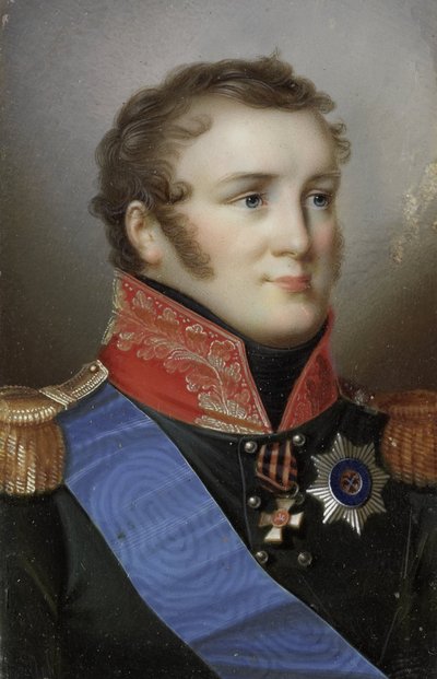 Portrett av Alexander I (1777-1825), keiser av Russland av Giovanni Domenico Bossi