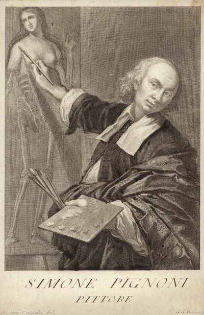 Simone Pignoni , italiensk maler av Giovanni Domenico Campiglia