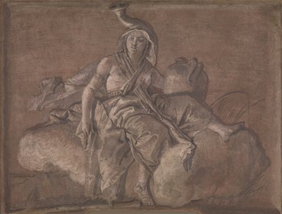 Afrika. av Giovanni Domenico Tiepolo