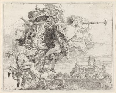 Våpen til Karl Philipp von Greiffenklau, prinsbiskop av Würzburg av Giovanni Domenico Tiepolo