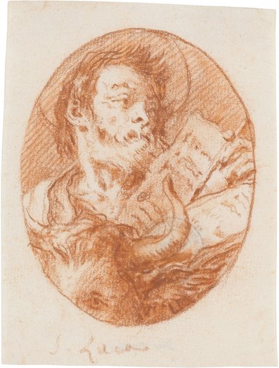 Der heilige Lukas av Giovanni Domenico Tiepolo