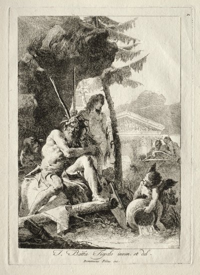 Elvefigurer. av Giovanni Domenico Tiepolo