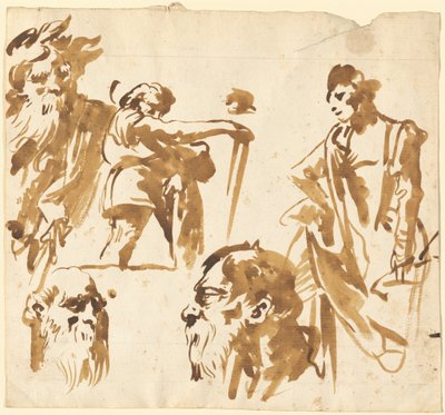 Figurer og ansikter av Giovanni Domenico Tiepolo