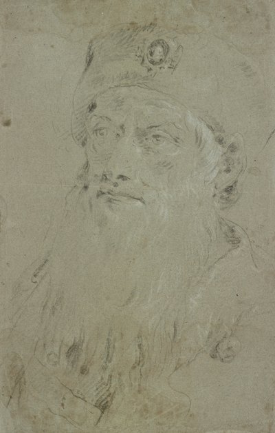 Leder for en skjeggete orientaler av Giovanni Domenico Tiepolo