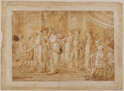 «På plassen» av Giovanni Domenico Tiepolo