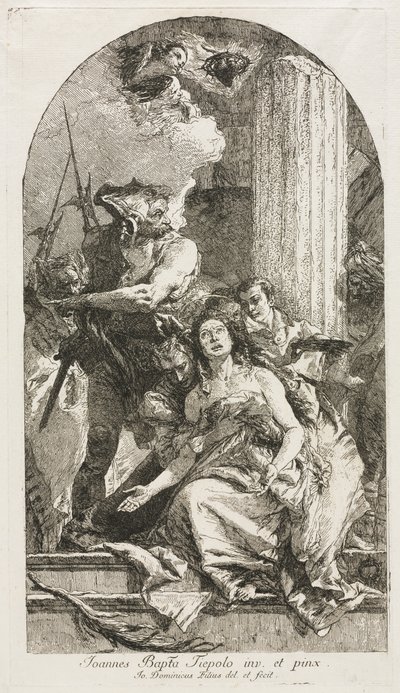 Martyrium av St. Agatha av Giovanni Domenico Tiepolo