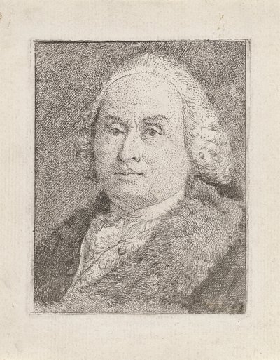Portrett av Giambattista Tiepolo, fra Collezione di Teste (Samling av hoder) av Giovanni Domenico Tiepolo