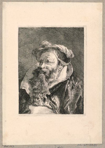 Samling av hoder av Giovanni Domenico Tiepolo