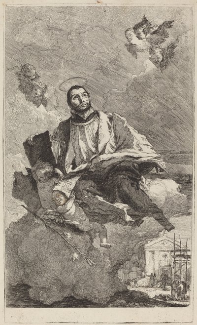 Saint Gaetano av Thiene av Giovanni Domenico Tiepolo